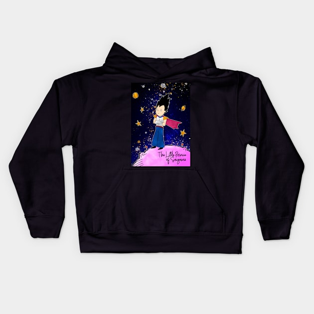 The little prince of saiyans Kids Hoodie by NeM.DG